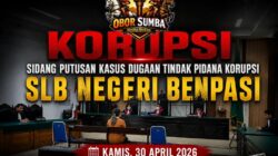 Dana Pendidikan Dikorupsi, Eks Kepsek SLB Benpasi Divonis Penjara dan Wajib Ganti Rugi