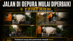 Konflik Viral Berujung Solusi, Jalan di Oepura Mulai Diperbaiki